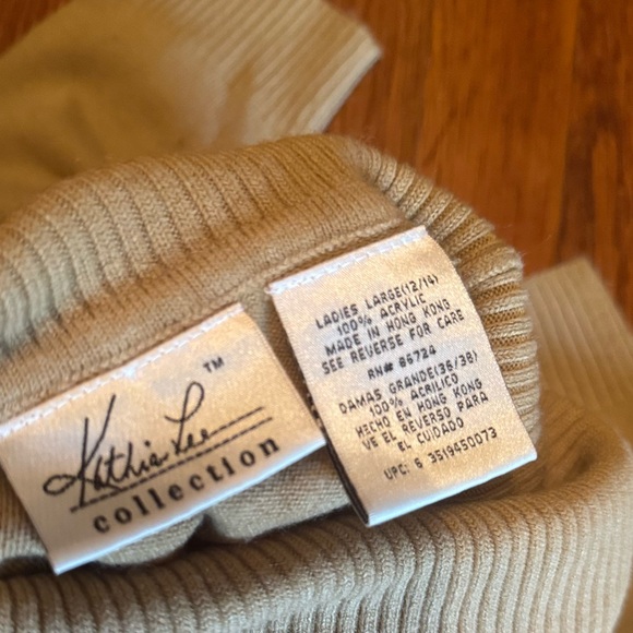 Kathie Lee Tan Sweater with Cowl Neck - Picture 6 of 6